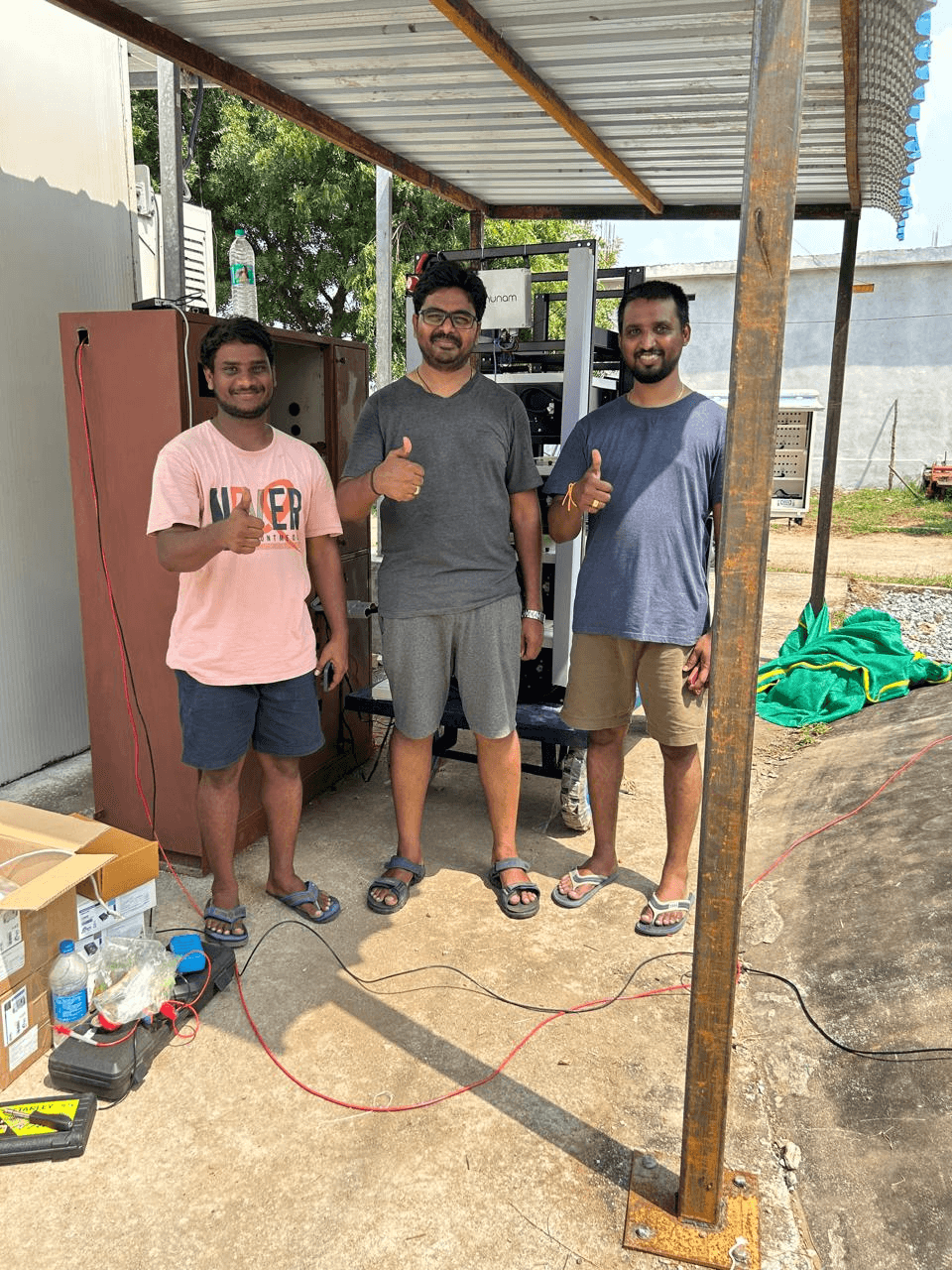 Svabag Labs team successfully demonstrated the productive use of renewable energy at Kattangur FPO premises